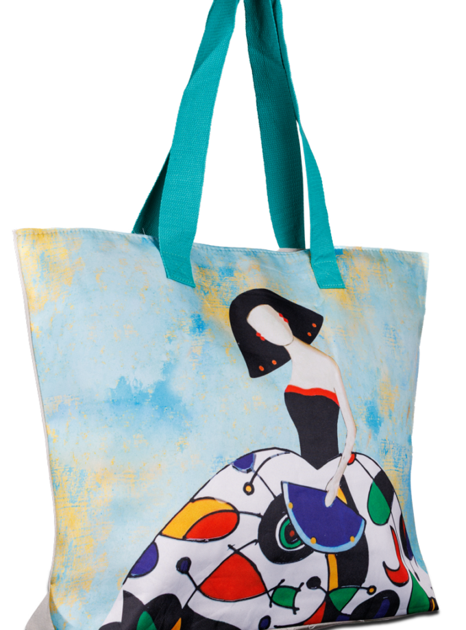 12 Stück XL Tragetaschen Design Lady