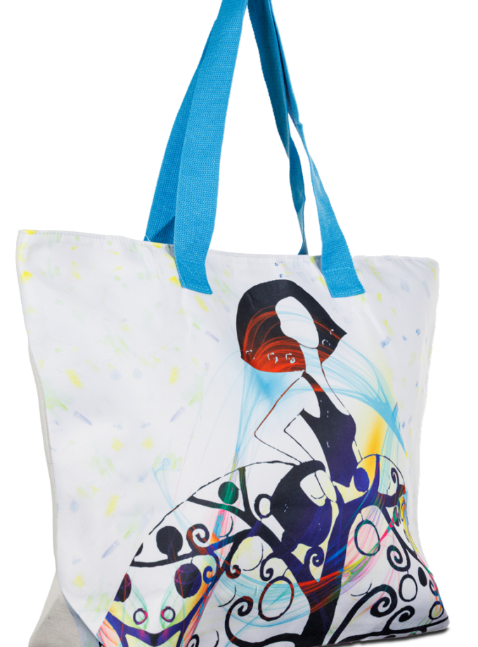 12 Stück XL Tragetaschen Design Lady