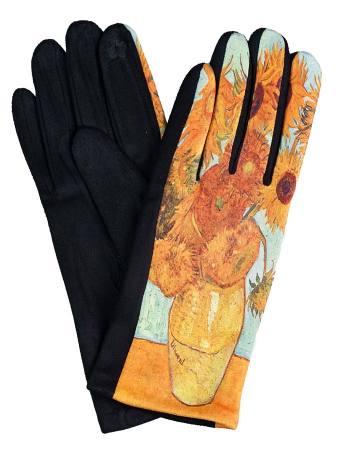 12 Paar Damenhandschuhe mit Künstlermotiv