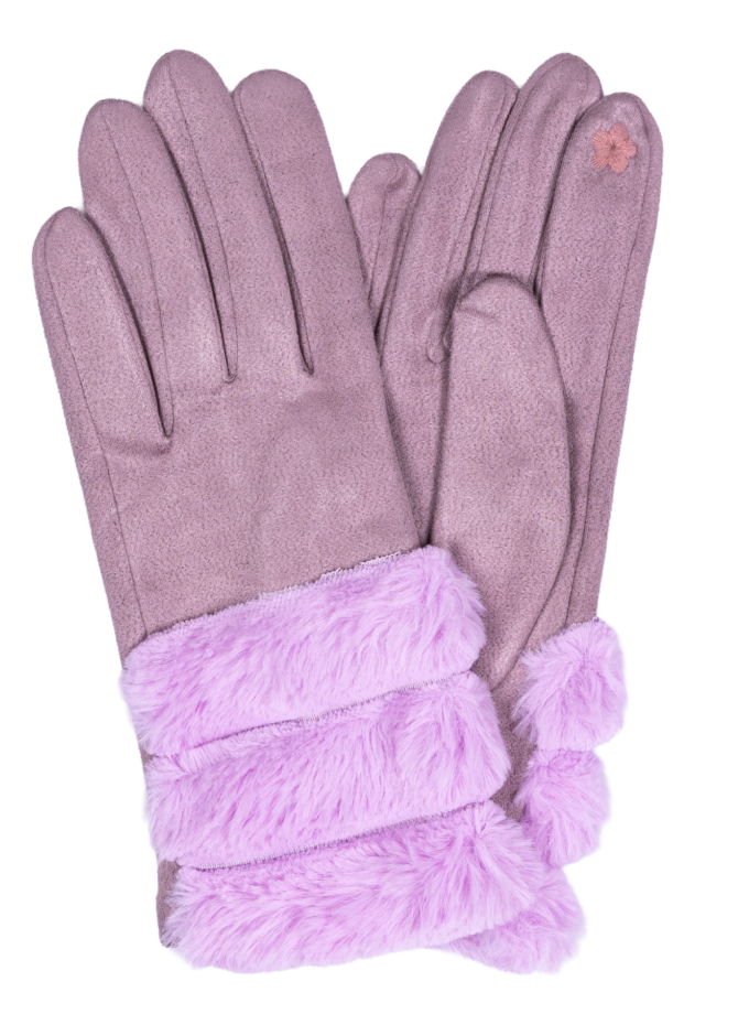 12 Paar Damenhandschuhe farblich sortiert