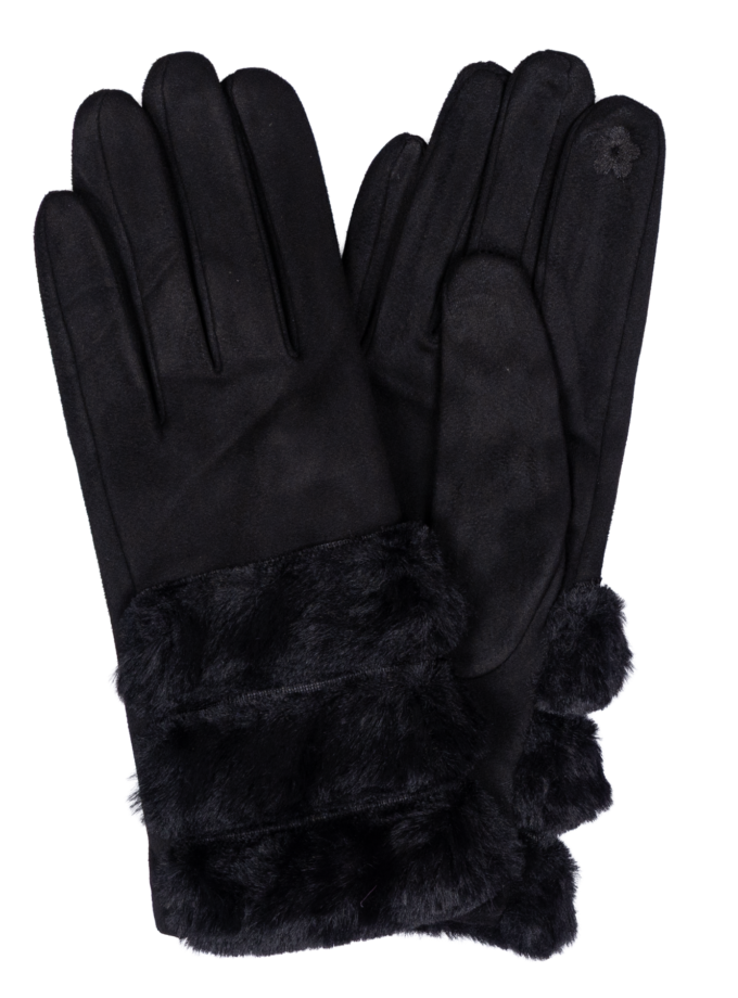 12 Paar Damenhandschuhe farblich sortiert