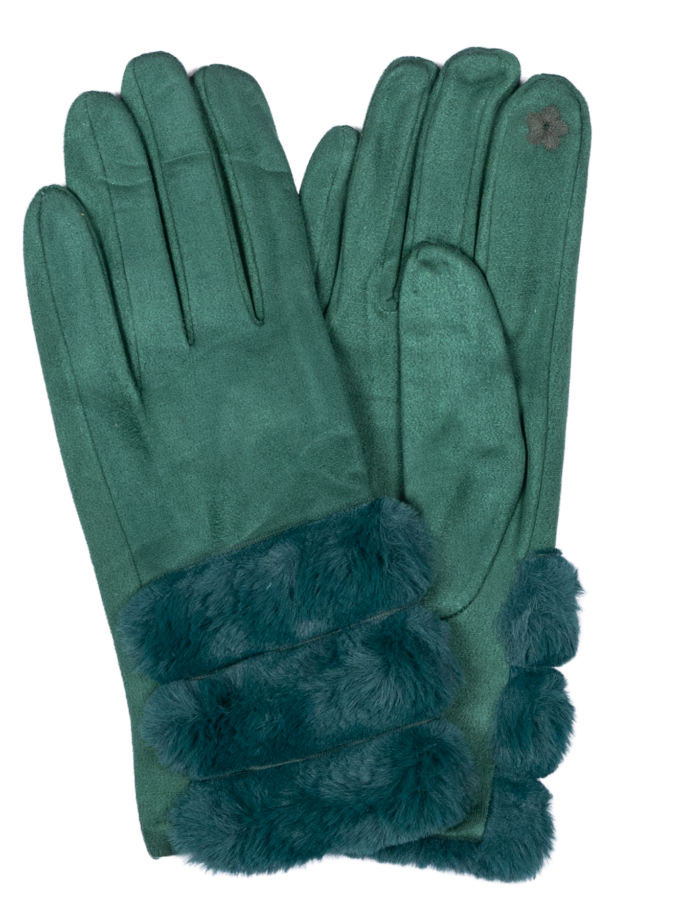 12 Paar Damenhandschuhe farblich sortiert