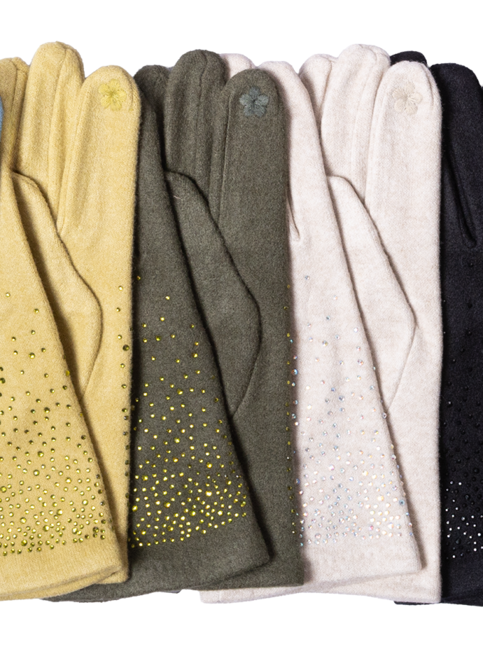 12 Paar Damenhandschuhe sortiert