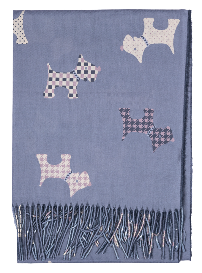 12 Stück Schal Herbst/Winter Terriermotiv