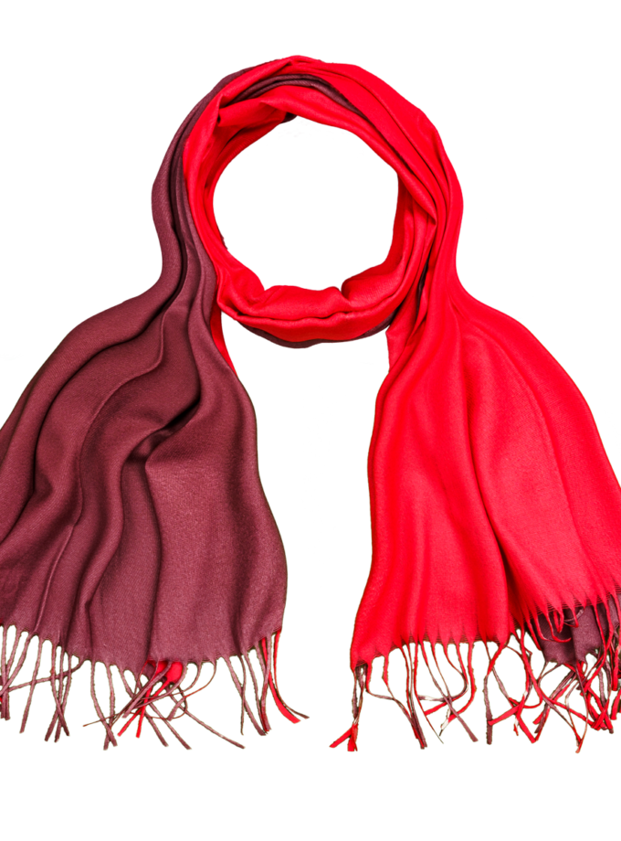 12 Stück zweifärbige Schals