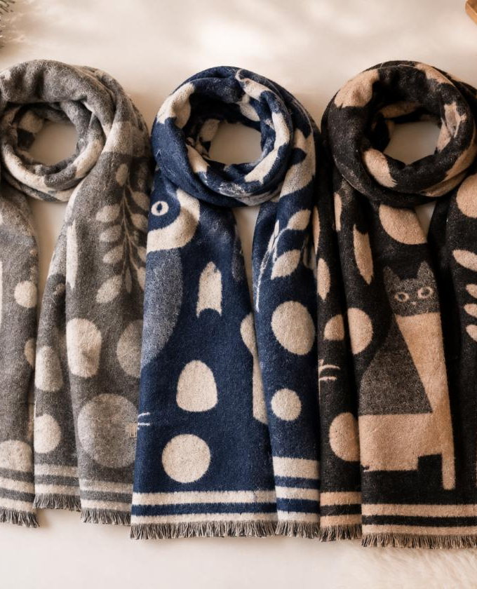 6 Stück Winterschal Wintercat Premium Edition sortiert